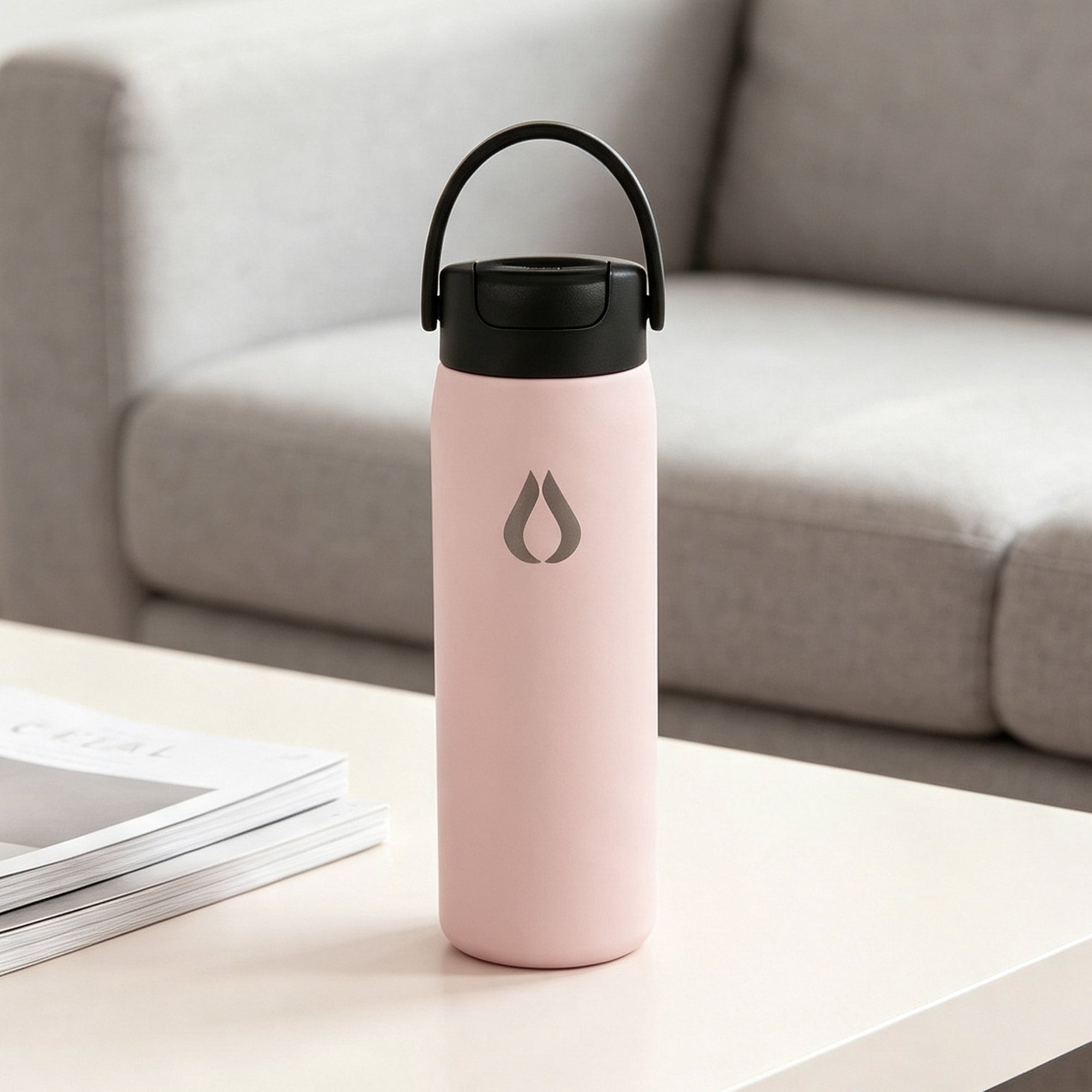 Vandflaske - 2 i 1 - 710ML - Blush