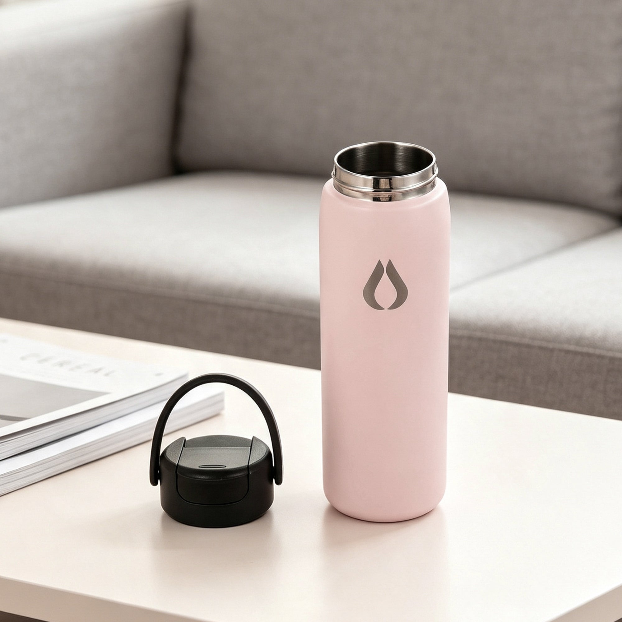 Vandflaske - 2 i 1 - 710ML - Blush