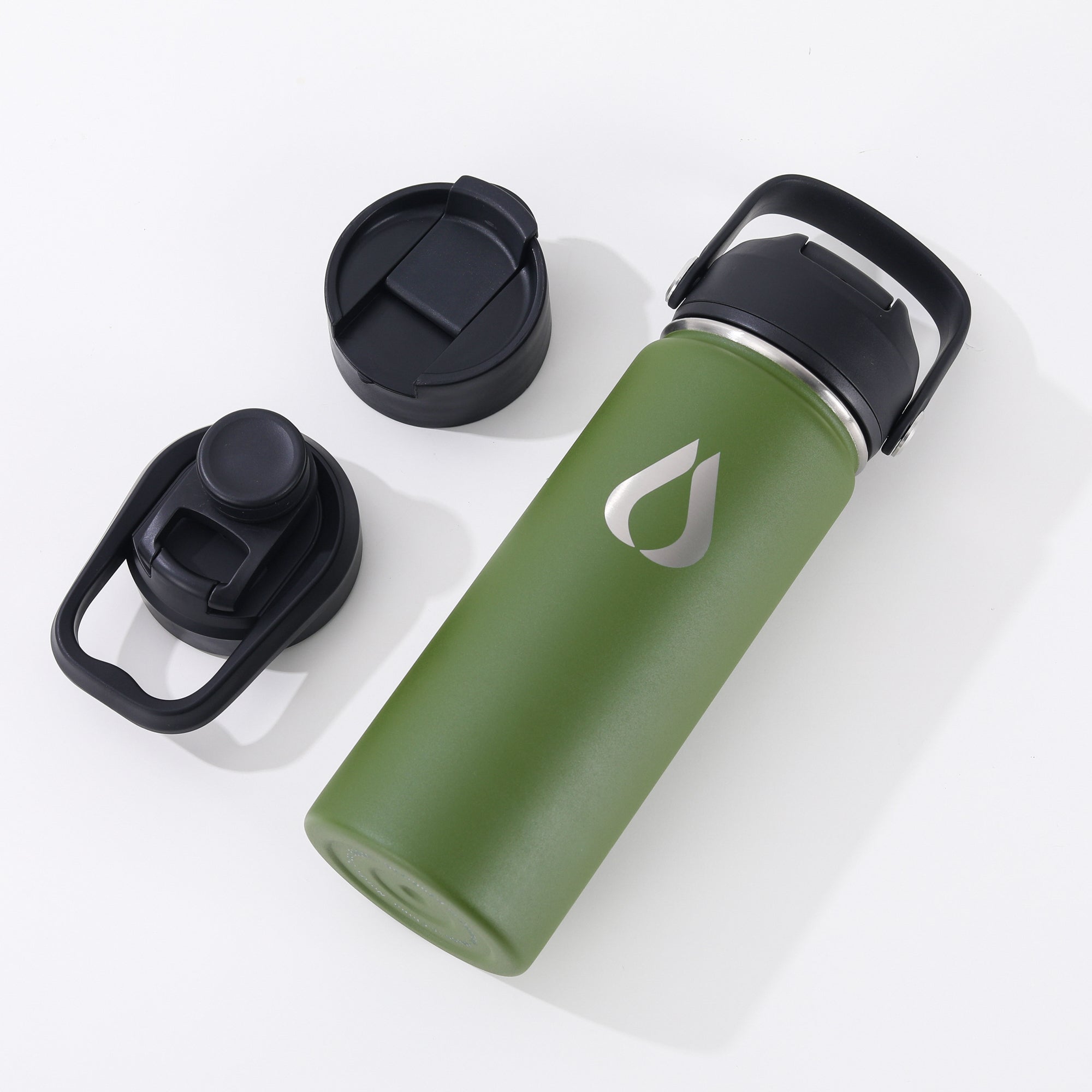 Vandflaske - 500ML - Dark Olive