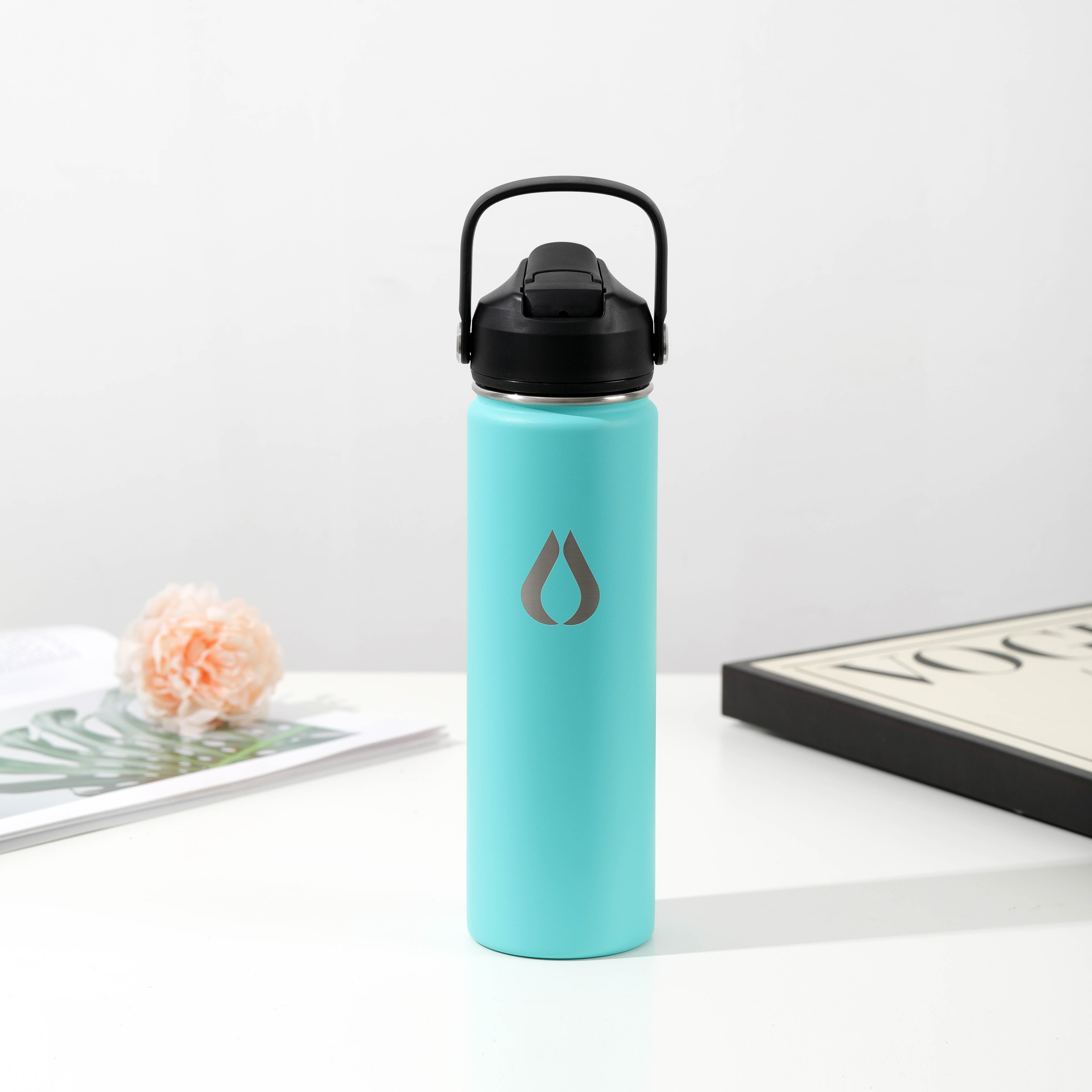 Vandflaske - 650ML - Turquoise