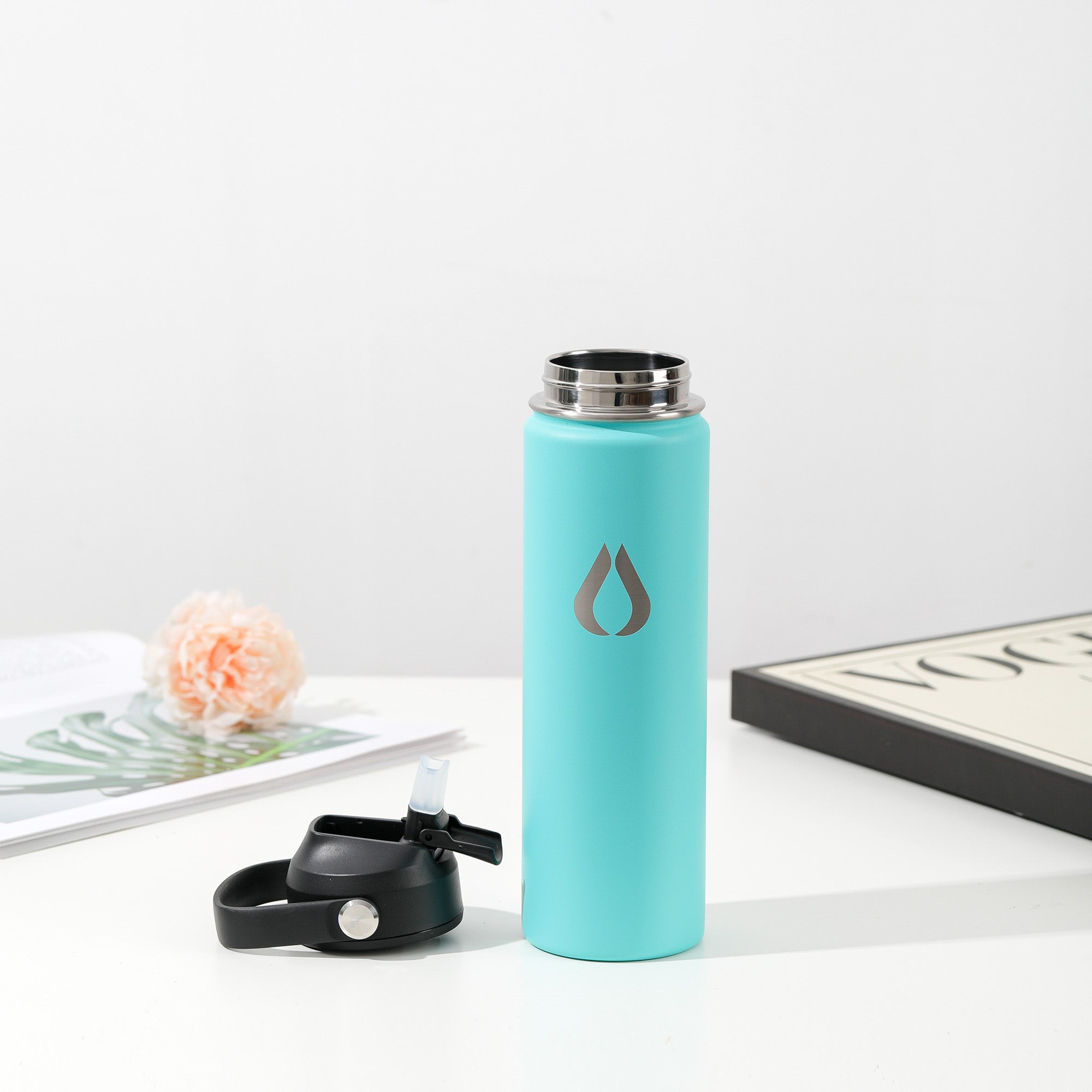 Vandflaske - 650ML - Turquoise