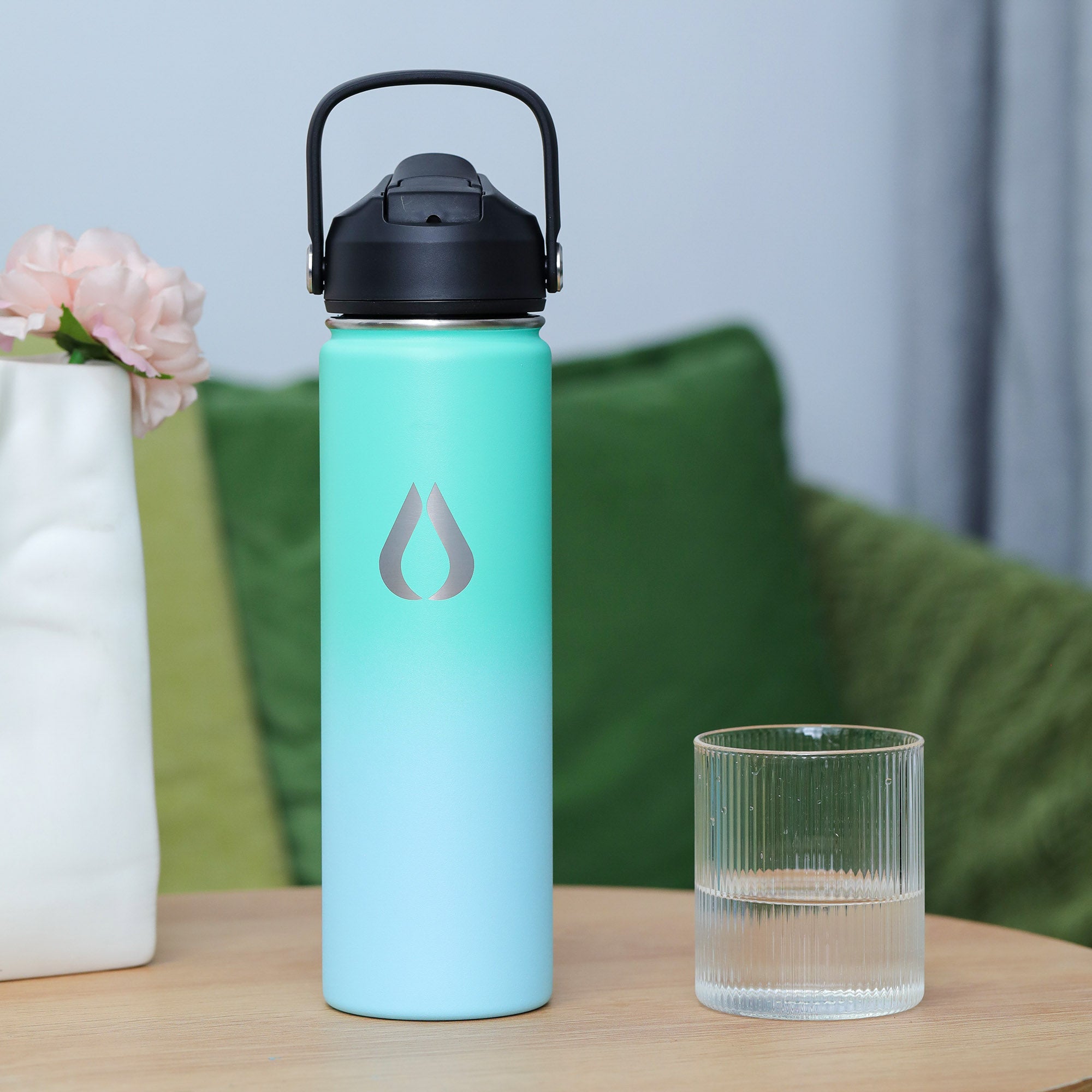 Vandflaske - 650ML - Green Sky