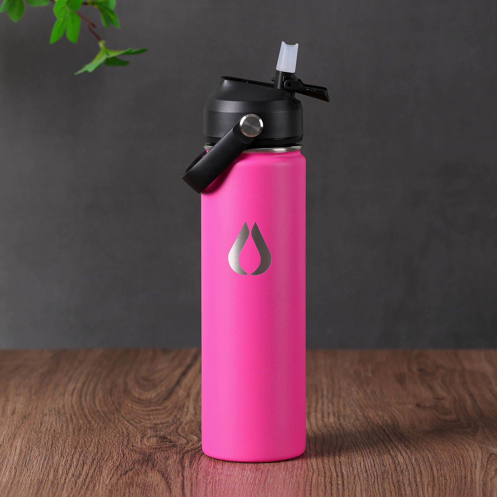 Vandflaske - 650ML - Hot Pink