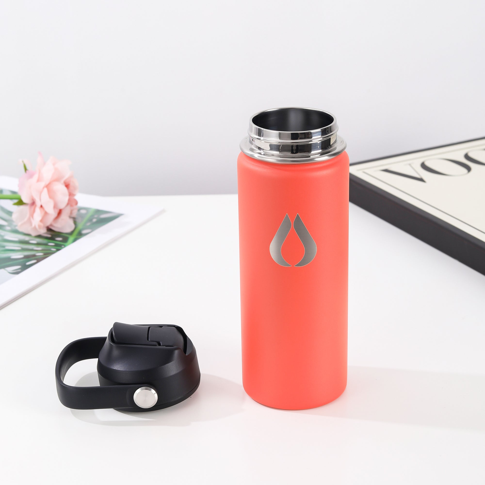 Vandflaske - 500ML - Peach