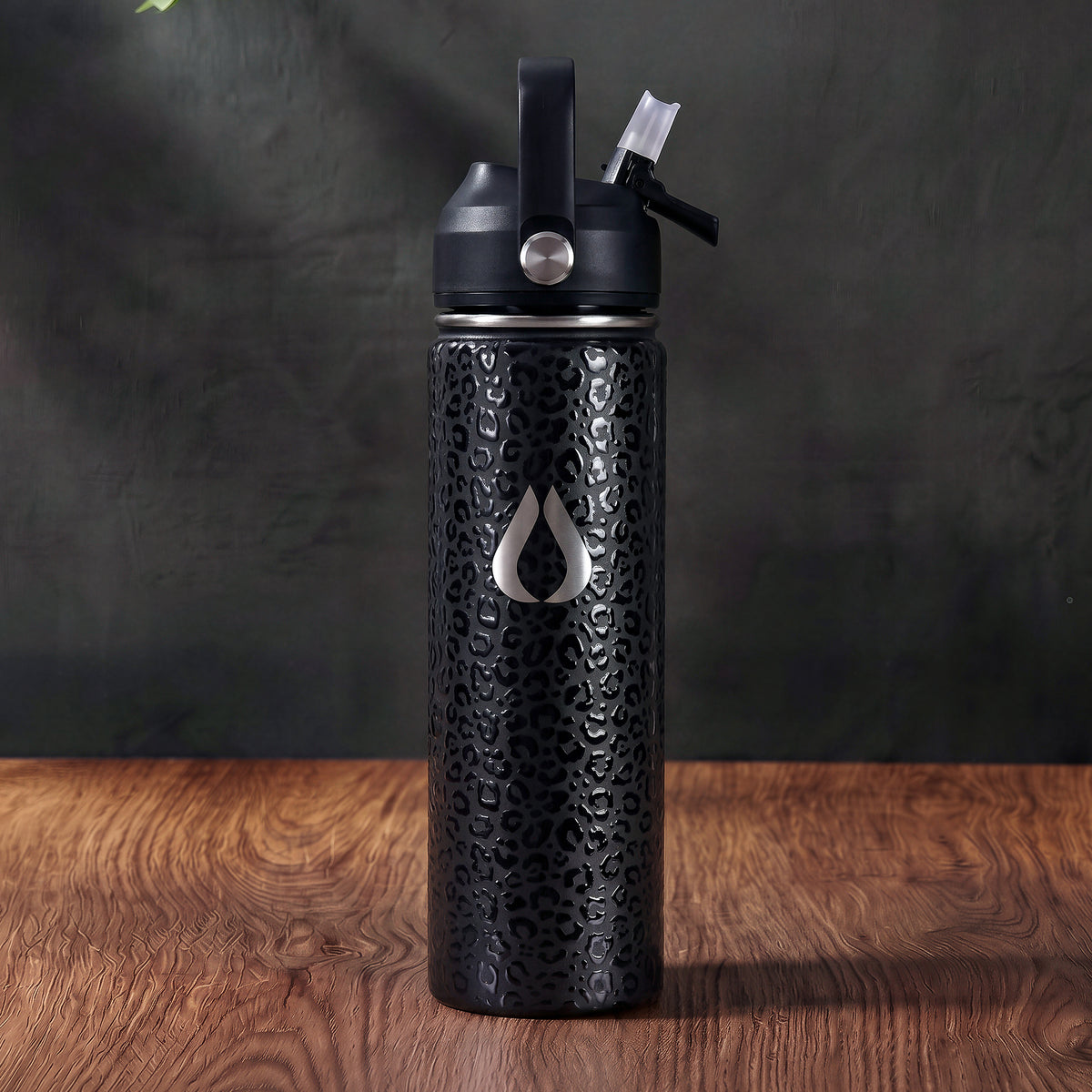 Vandflaske - 650ML - Black Leopard