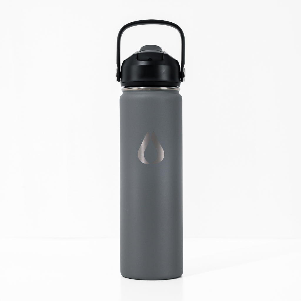 Vandflaske - 650ML - Pewter