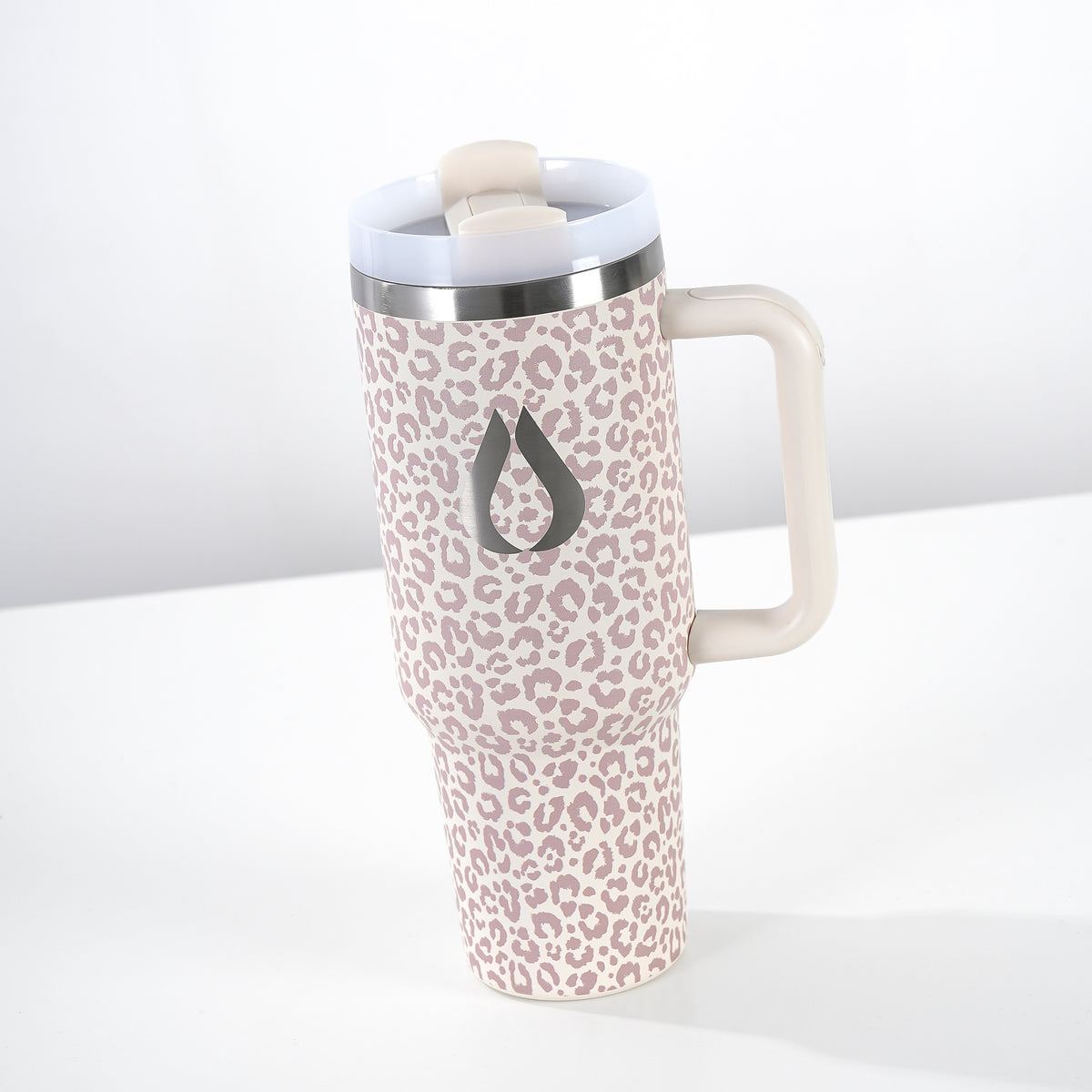 Tumbler - 1200ML - Cream Leopard