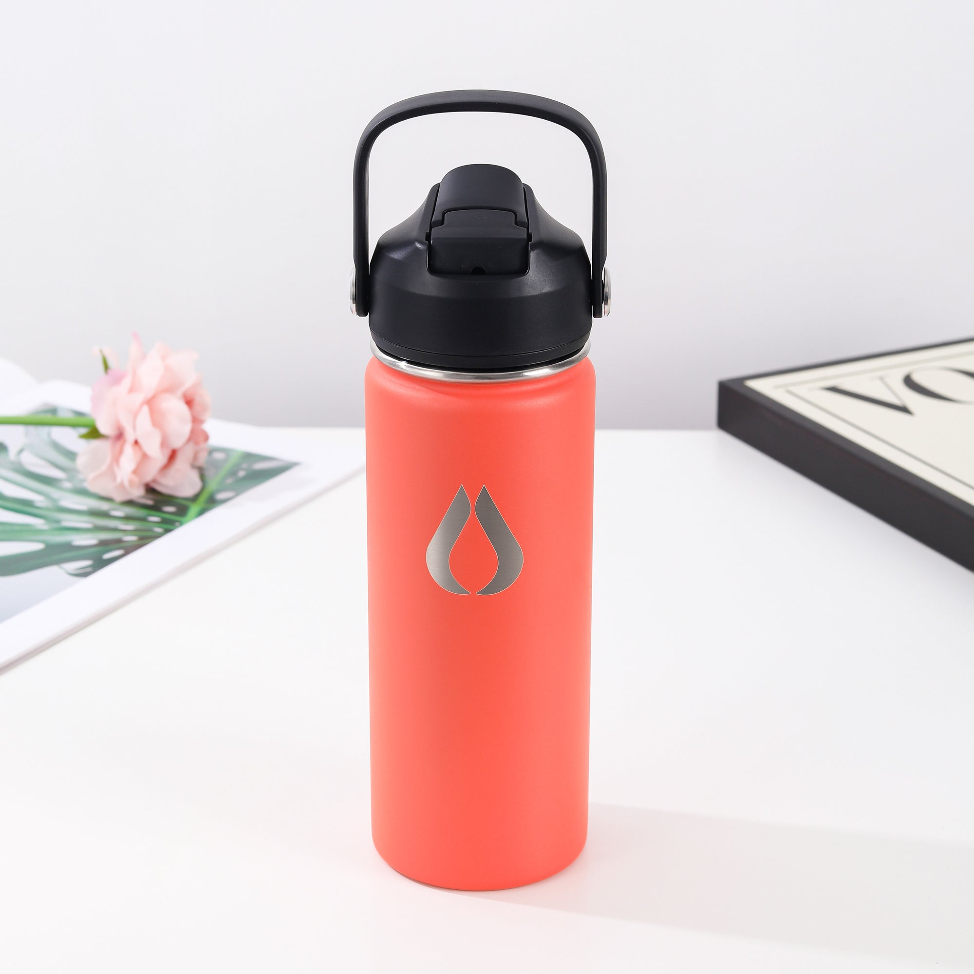 Vandflaske - 500ML - Peach