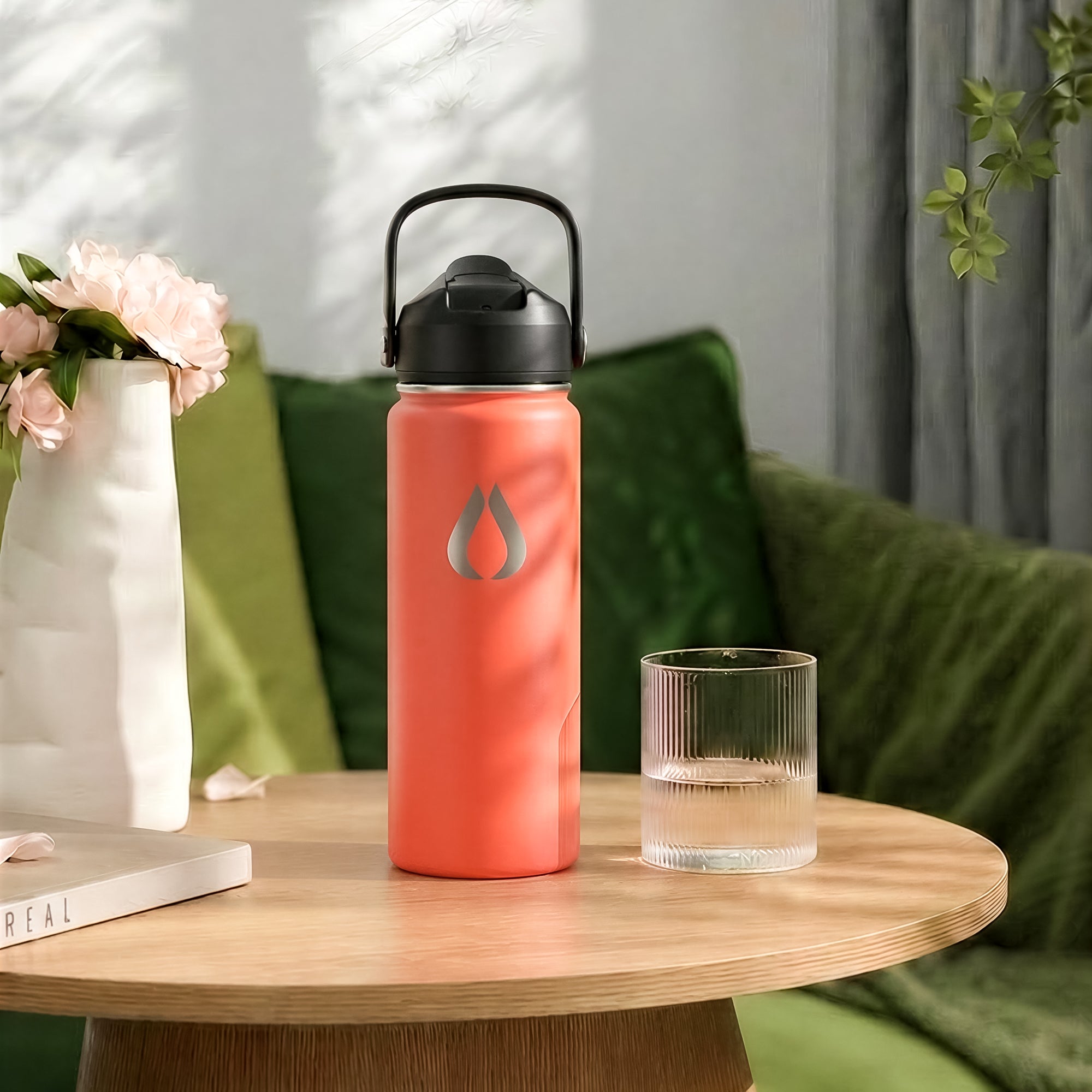 Vandflaske - 500ML - Peach