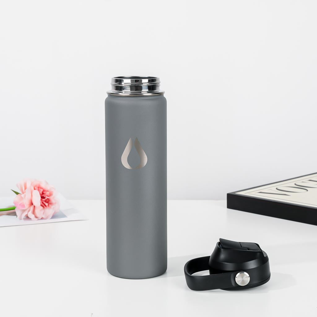 Vandflaske - 650ML - Pewter