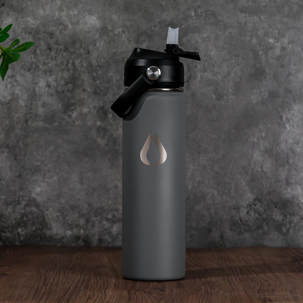 Vandflaske - 650ML - Pewter