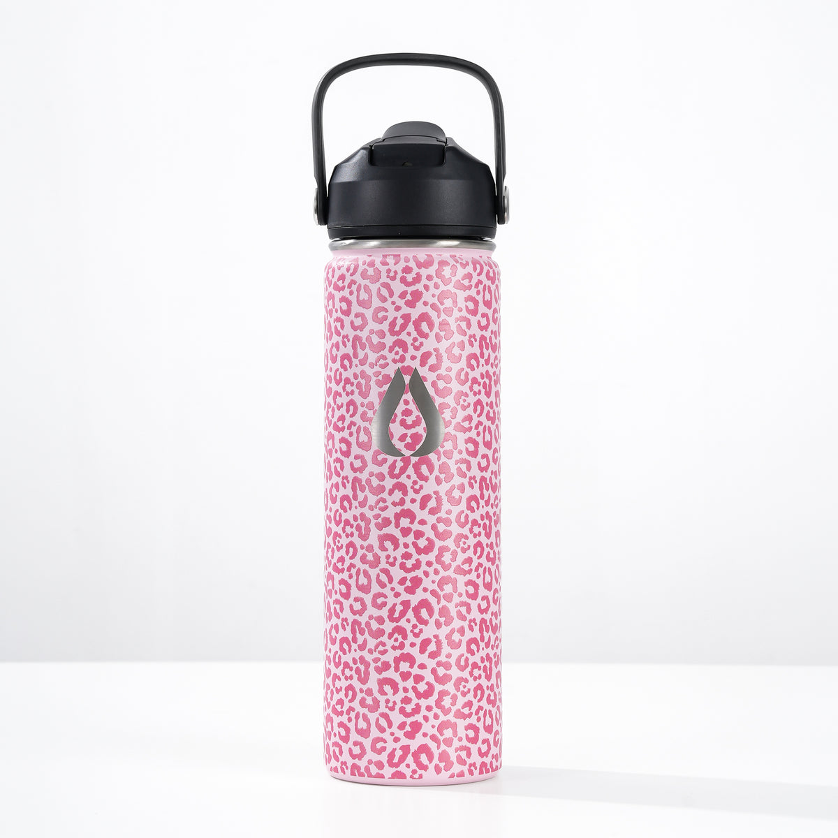 Vandflaske - 650ML - Pink Leopard
