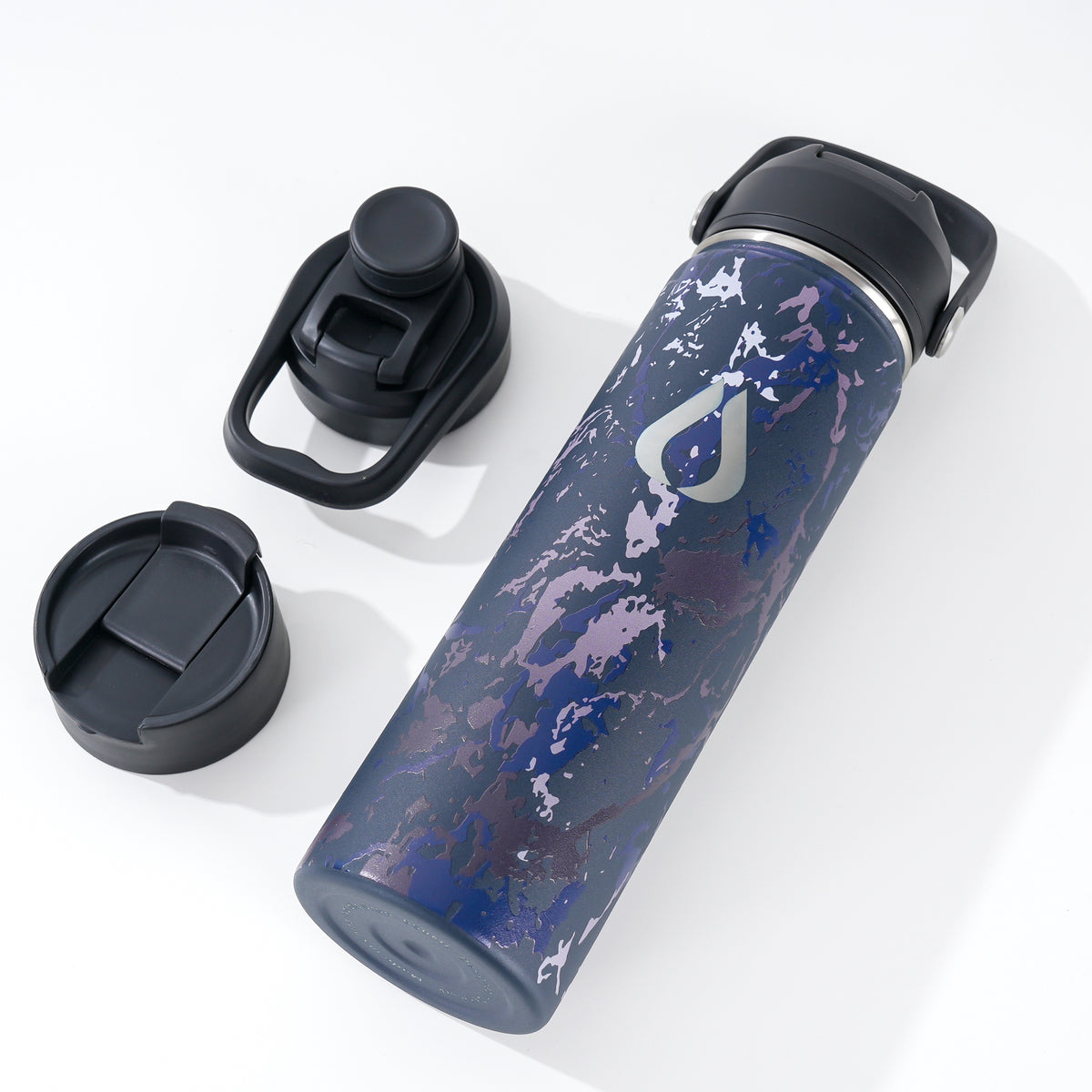 Vandflaske - 650ML - Sapphire Marble