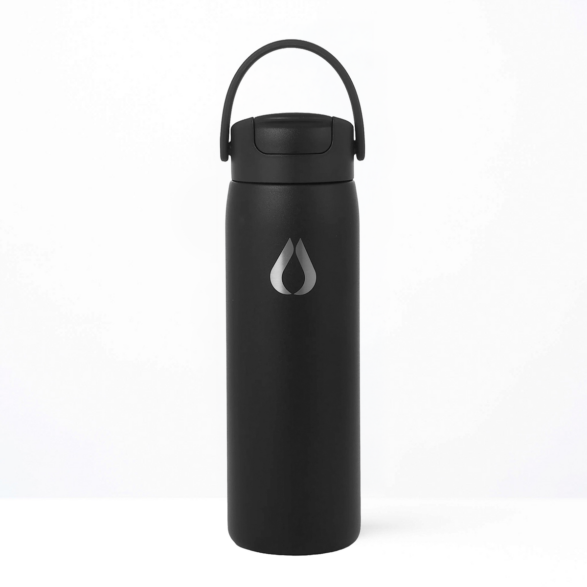 Vandflaske - 2 i 1 - 710ML - Sort