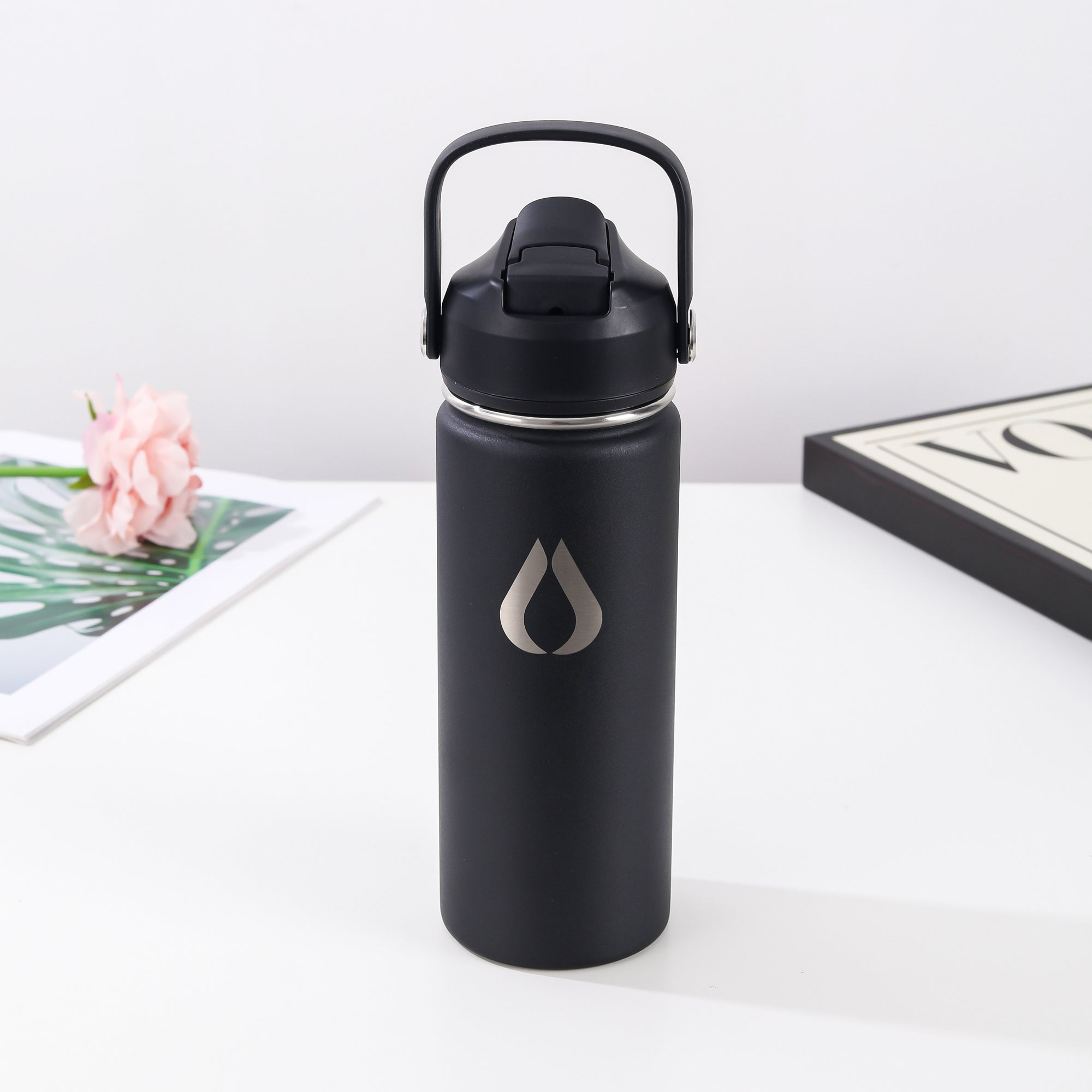 Vandflaske - 500ML - Sort