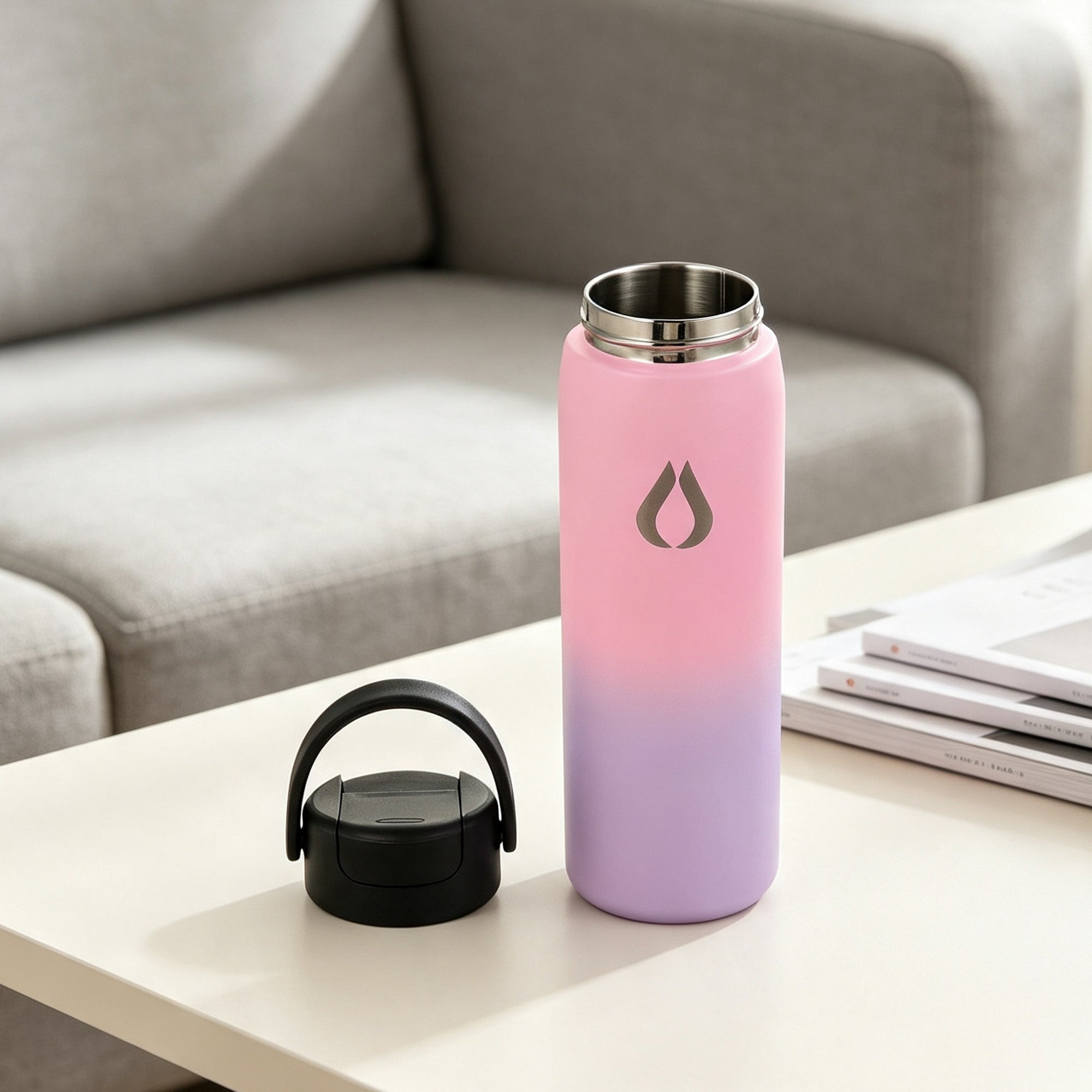 Vandflaske - 2 i 1 - 710ML - Unicorn